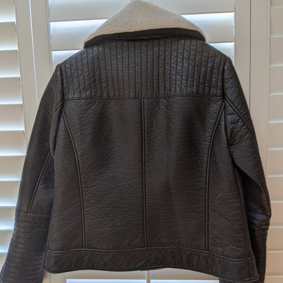 Faux Leather Biker Jacket Women's XL - Picture 9 of 13